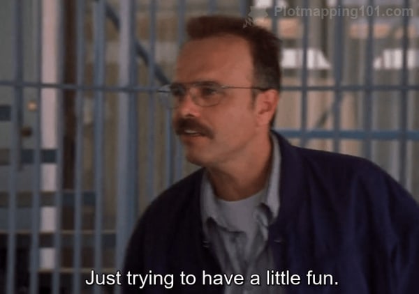 "Just trying to have a little fun," Teddy replies.