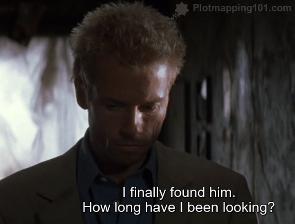 "I finally found him.  How long have I been looking?" Leonard thinks to himself.