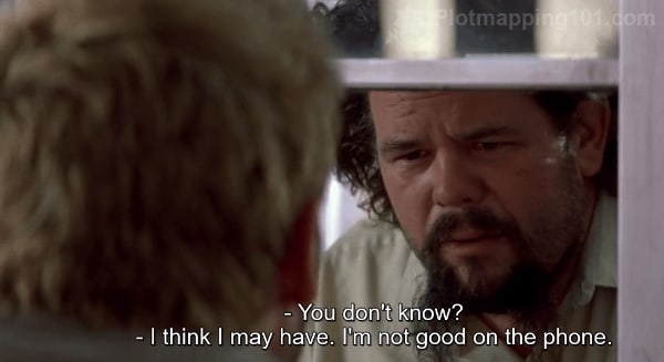 "You don't know?" Burt replies.  "I think I may have.  I'm not good on the phone," Leonard responds.