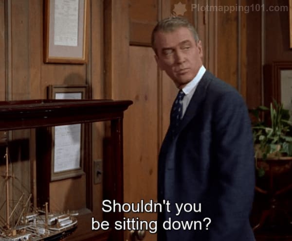 "Shouldn't you be sitting down?" Gavin asks Scottie.