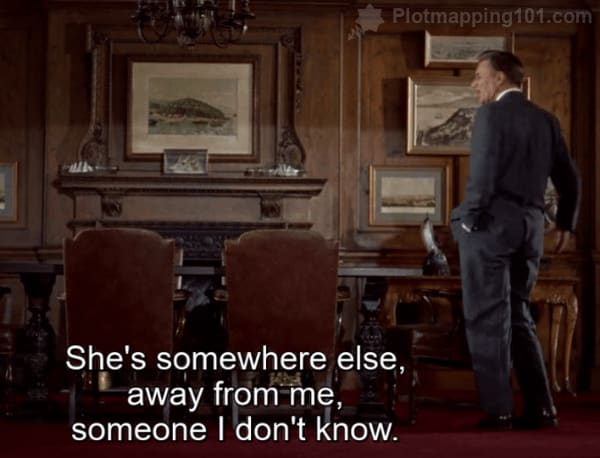 "She's somewhere else, away from me, someone I don't know," Gavin explains.