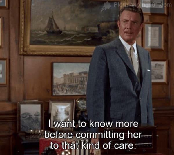 "I want to know ore before committing her to that kind of care," Gavin tells Scottie.