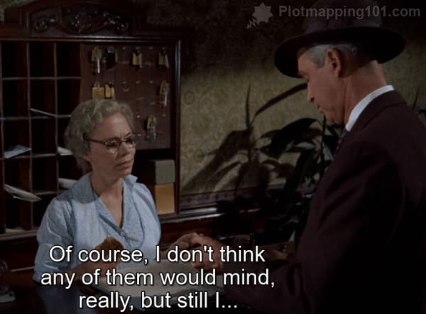 "Of course.  I don't think any of them would mind, really, but still..." the lady at the front desk splutters.