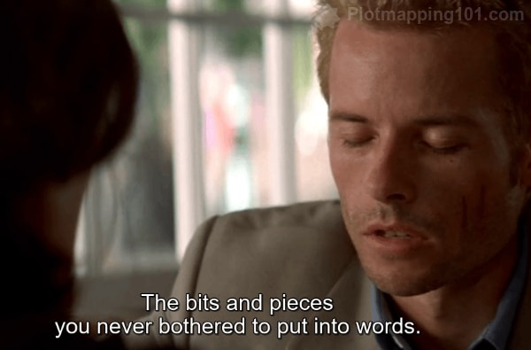 "The bits and pieces you never bothered to put into words," he continues.