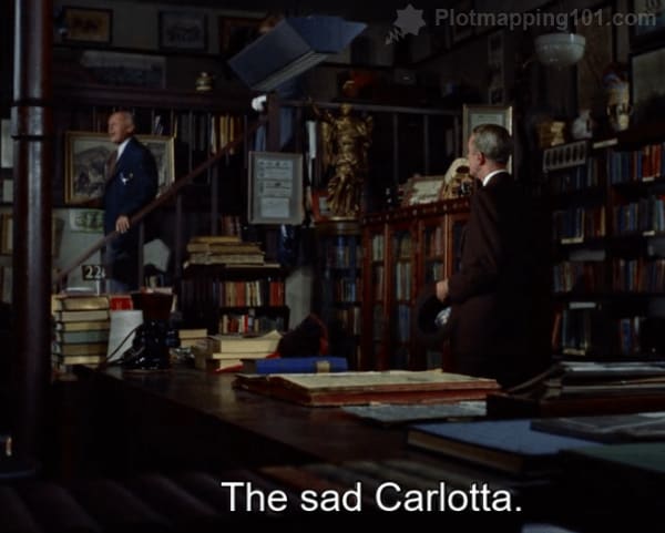 "The sad Carlotta,", he continues.