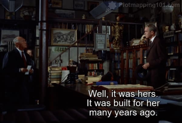 "Well, it was hers.  It was built for her many years ago," the shopkeeper says.