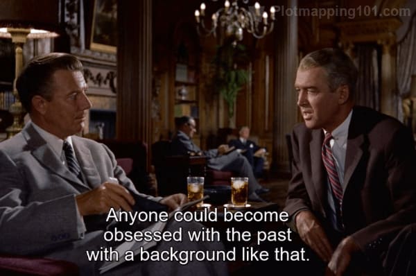 "Anyone could become obsessed with the past with a background like that," Scottie notes.