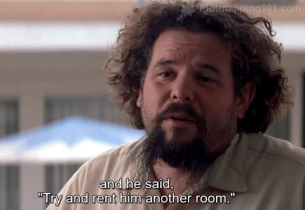 "And he said 'try and rent him another room'," Burt explains.