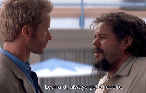 "Leonard, always get a receipt," Burt replies.