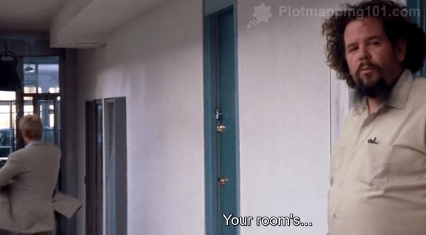 "Your room's..." Burt trails off.