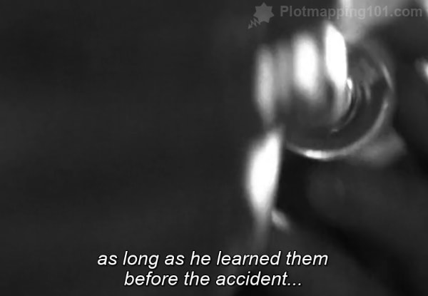 "As long as he learned them before the accident..." Leonard continues.