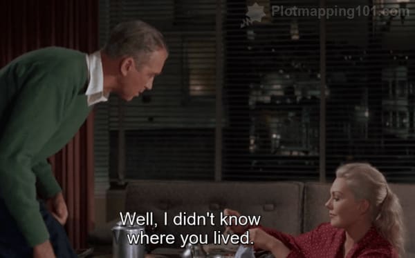 "WEll, I didn't know where you lived," Scottie protests.