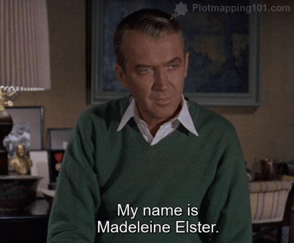 "My name is Madeleine Elster," Madeleine says.