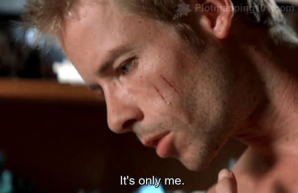 "It's only me," Leonard tells her.