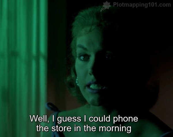 "Well, I guess I could phone the store in the morning"