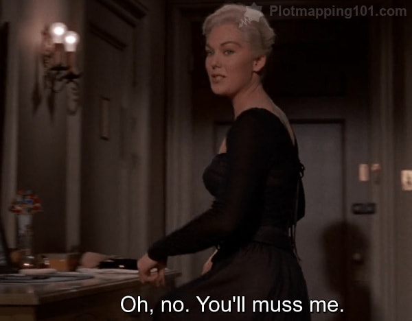 "Oh, no.  You'll muss me," Judy counters.