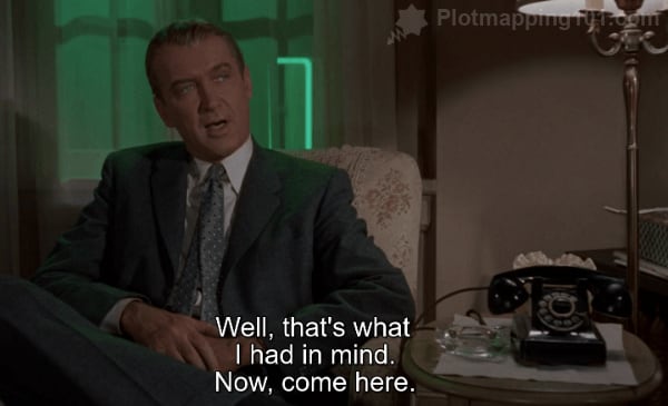 "Well, that's what I had in mind.  Now, come here," Scottie commands playfully.