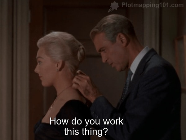 "How do you work this thing?" Scottie mutters.