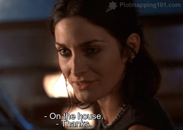 "On the house," Natalie says with a smile.