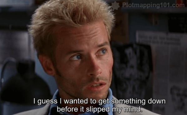 "I guess I wanted ot get something down before it slipped my mind," Leonard says.