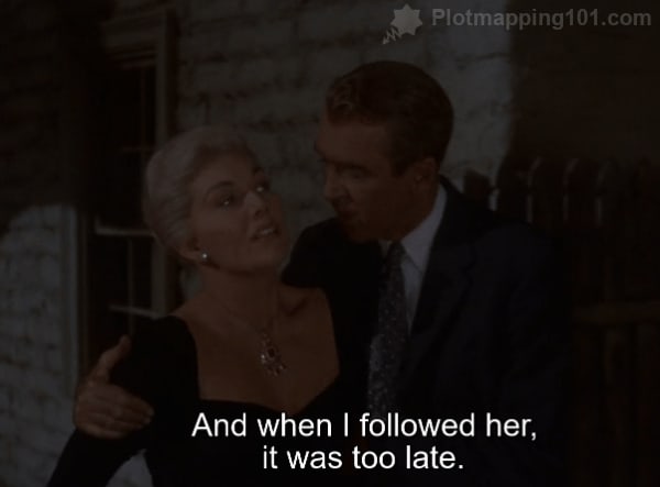 "And when I followed her, it was too late," Scottie says.