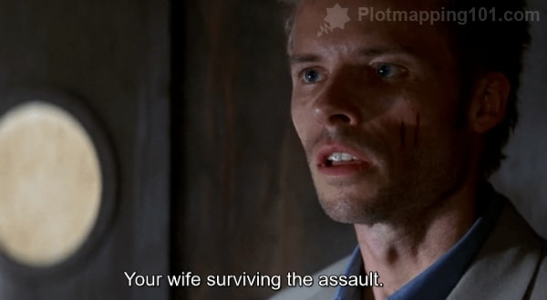 "Your wife surviving the assault," Teddy tells him.