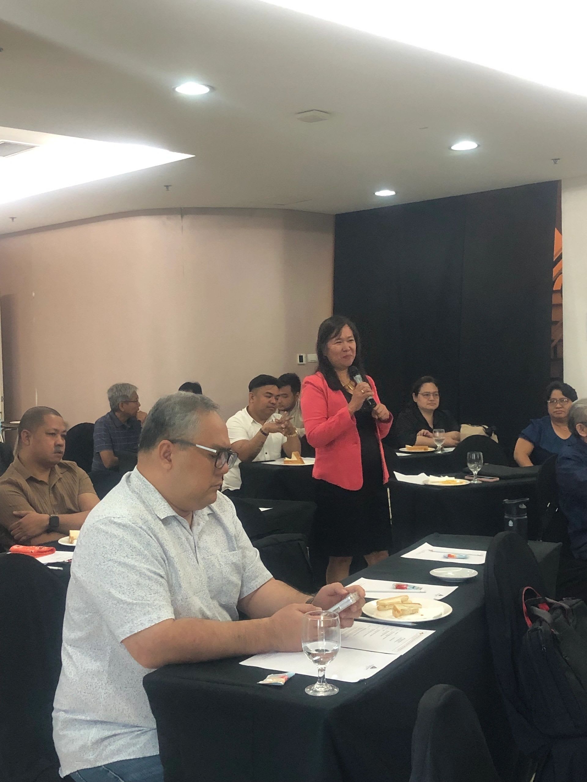 Staff gathering at St. Giles Hotel