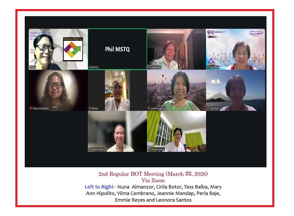 2nd Regular BOT Meeting via Zoom - March 22, 2026 - Board of Trustees members in virtual meeting