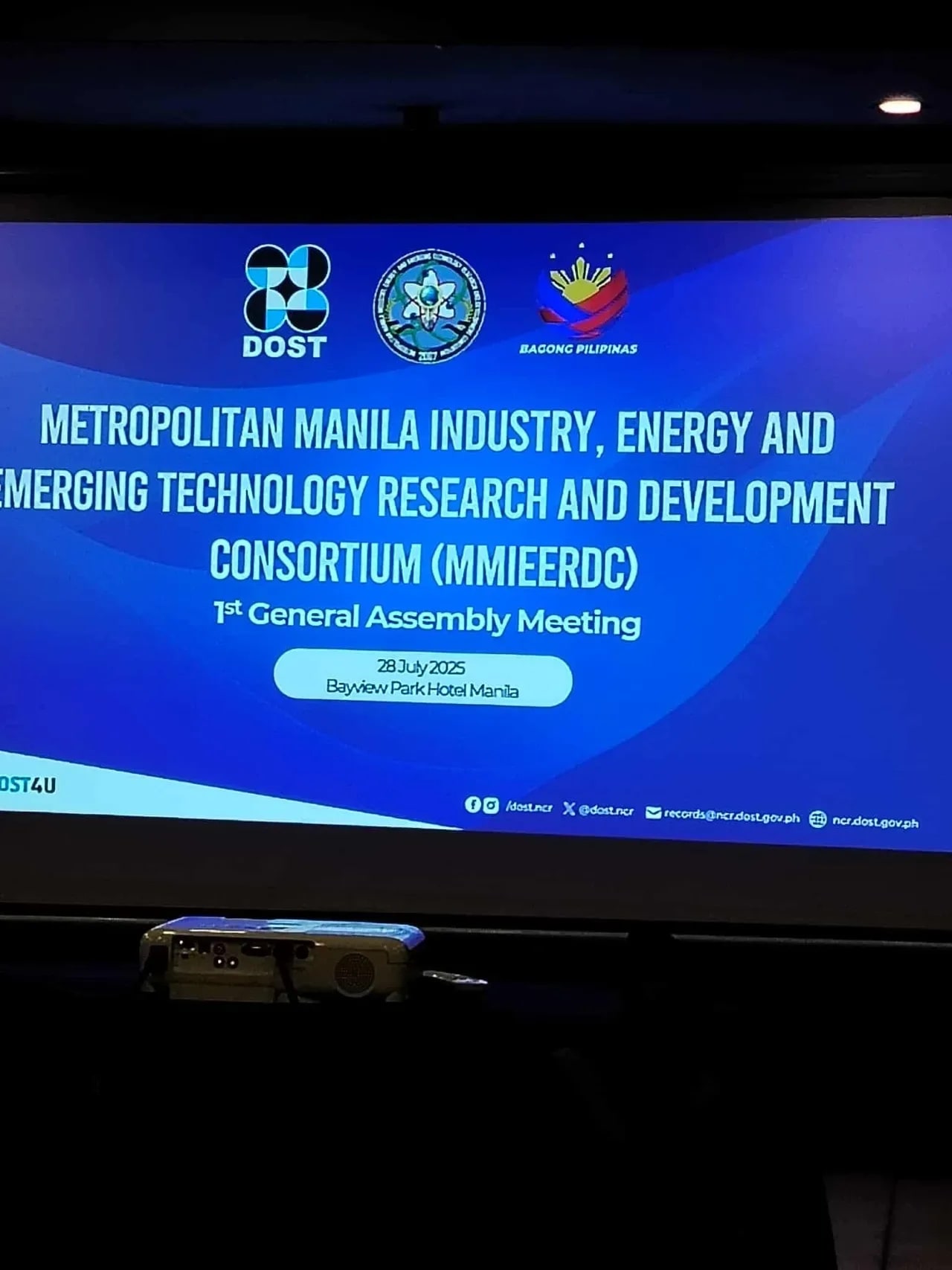 MMIEERDC Consortium signing ceremony overview