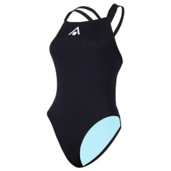 Badedrakt, ESSENTIAL Open Back Svart/Svart str. 38