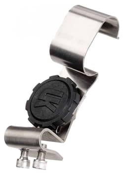 Hjelmfeste, universal, rustfri og justerbar