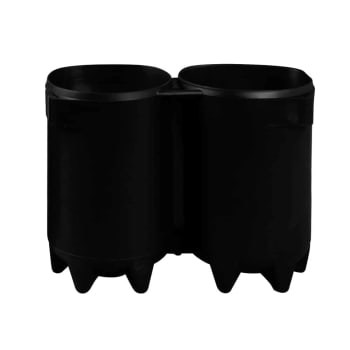 Flaskebunn for dobbeltsett, 140mm