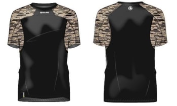 AQL Rashguard LF short men blk/beige