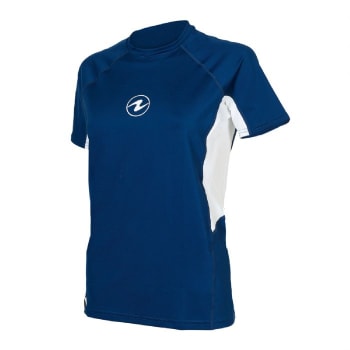 AQL Rashguard LF short women navy/white