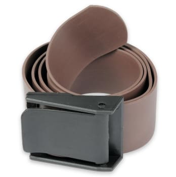 Blybelte BRUN gummi med plastspenne