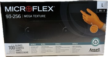 Microflex 93-256 str. L (8.5 - 9) dispenser á 100 stk.