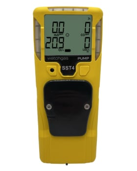 WatchGas SST4 Pumped 4 Gas LEL CAT/O2/CO/H2S