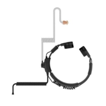 EX-TM-PIL-M12 ATEX/IECEx throat mic w/inline PTT button