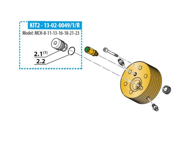 Coltri MCH-8-11-13-16-18-21-23 trykkventil 2.trinn