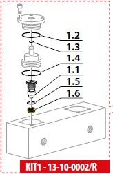 Coltri Caps & Disc kit, maxifilter