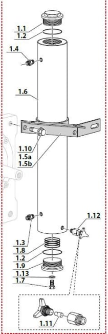 Coltri Komplett filterhus MCH-6