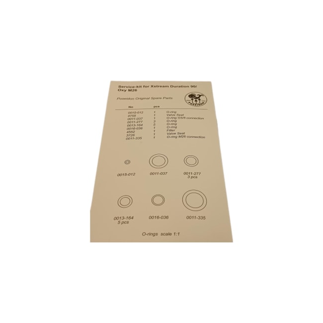 Servicekit, Xstr 1.trinn Duration/Oxygen