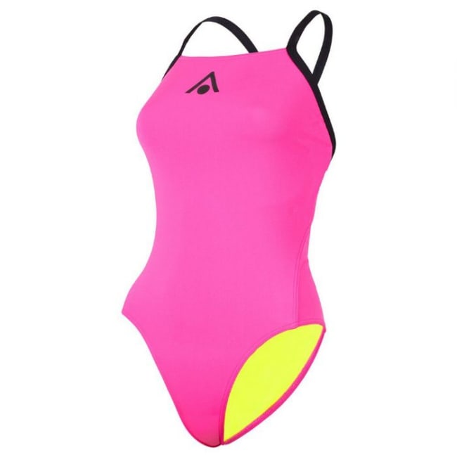 Badedrakt, ESSENTIAL Tie Back Rosa/Svart str. 38