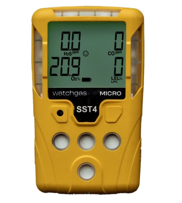 WatchGas SST4 Micro 4 gas LPC LEL/O2/CO/H2S