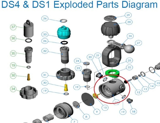 Del, 1:trinn kropp DS4 (AP5201)
