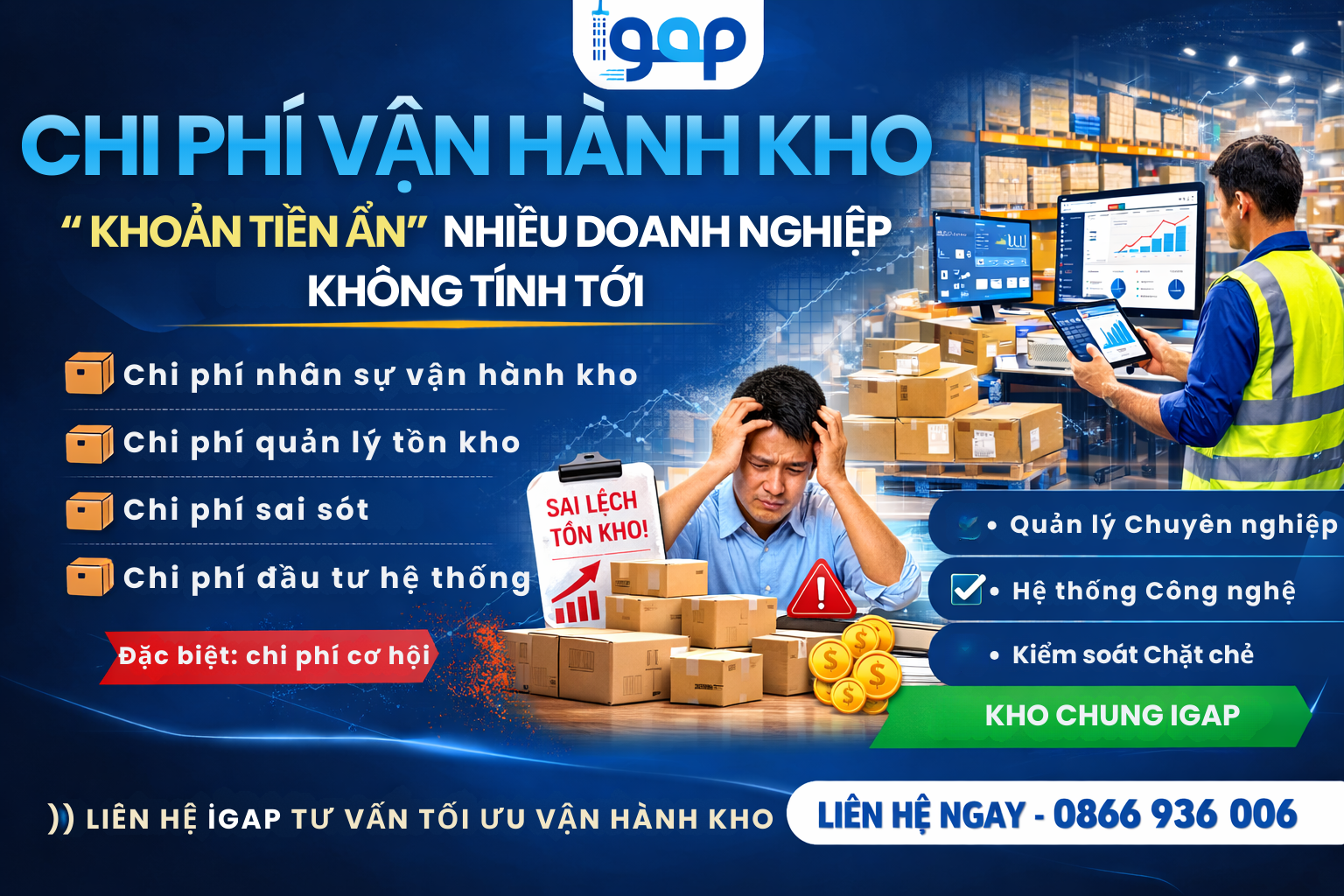 5 CHI PHÍ ẨN KHI TỰ VẬN HÀNH KHO MÀ DOANH NGHIỆP THƯỜNG BỎ QUA