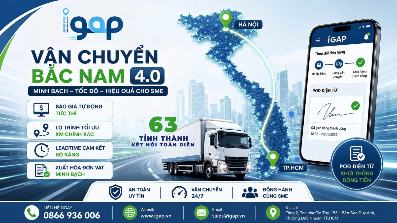 QUY TRÌNH VẬN CHUYỂN HÀNG BẮC NAM 4.0: TỪ BÁO GIÁ TỰ ĐỘNG ĐẾN POD ĐIỆN TỬ