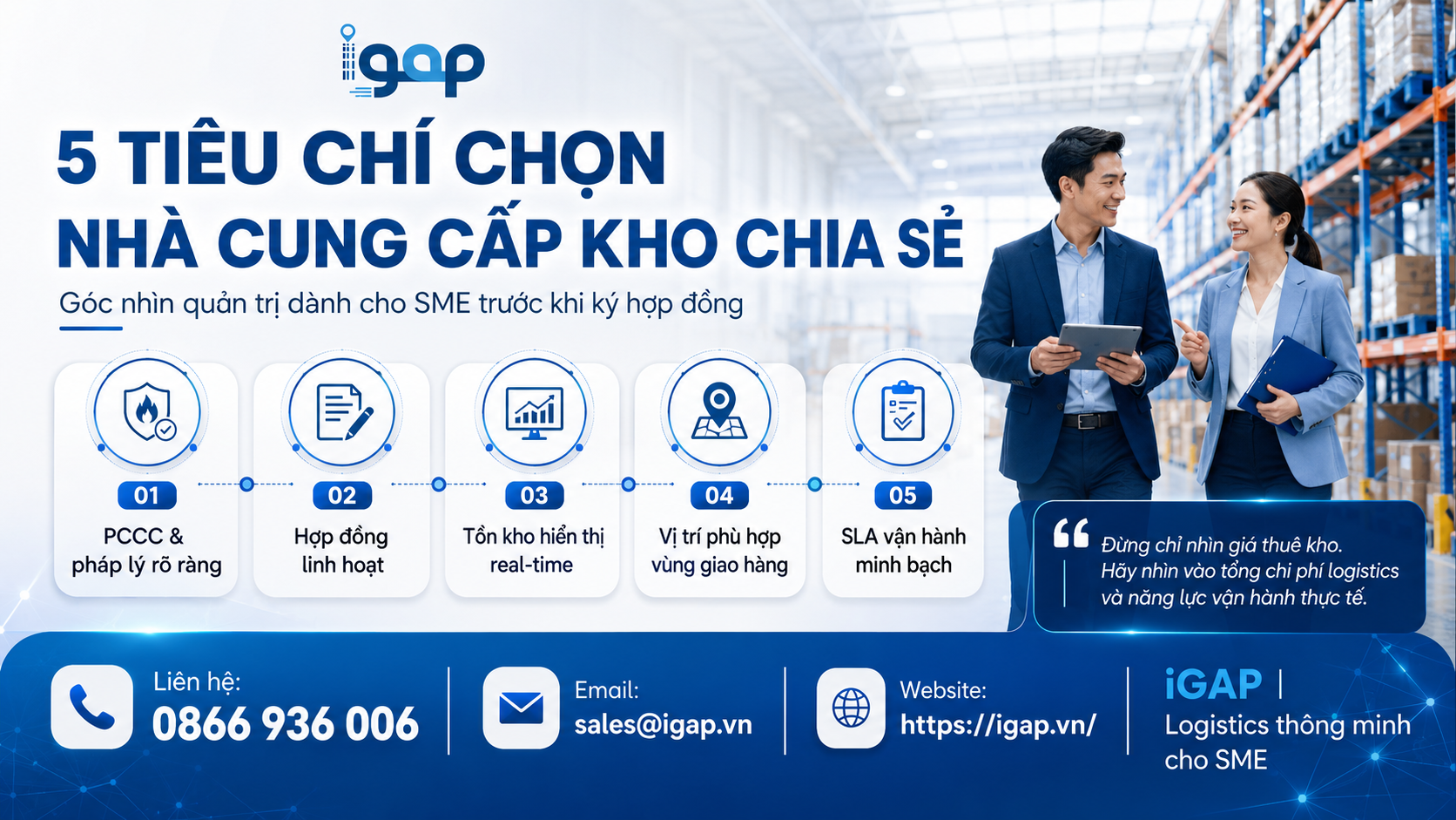 5 Tiêu Chí Chọn Nhà Cung Cấp Kho Chia Sẻ Uy Tín Cho Doanh Nghiệp SME