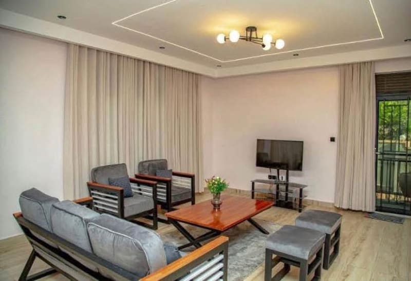 2 Bedroom Furnished House for Rent in Rebero Kigali with Garden And Parking