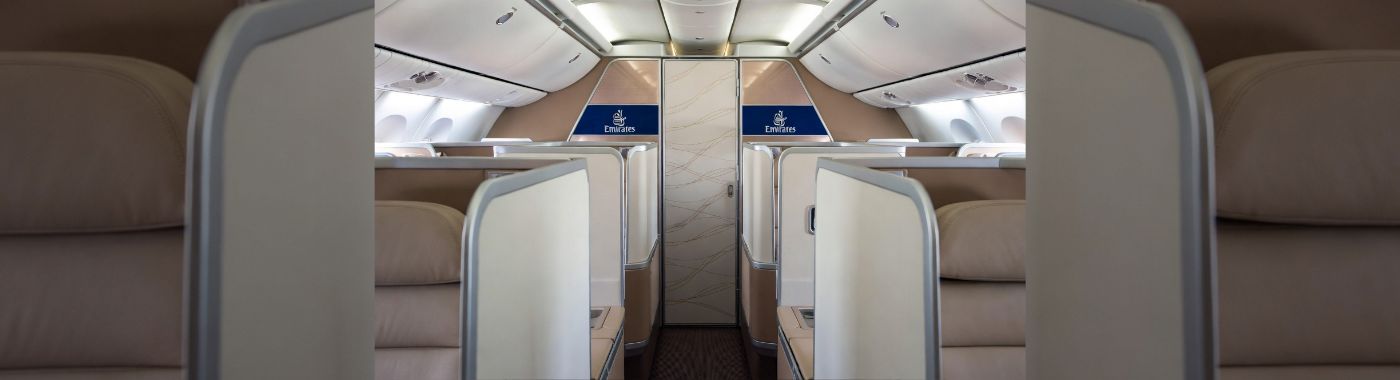 Emirates A380 First Class – Private suite, shower spa, and five-star service in the sky